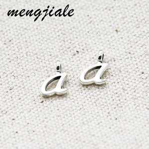 Tibetan Silver A-Z Letter Charms for DIY Necklace 10*7mm