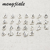 Tibetan Silver A-Z Letter Charms for DIY Necklace 10*7mm