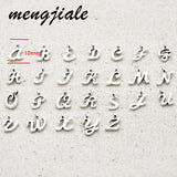 Tibetan Silver A-Z Letter Charms for DIY Necklace 10*7mm