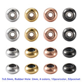 52pcs 4.7mm Silicone Rubber Stopper Beads for DIY Bracelet Jewelry