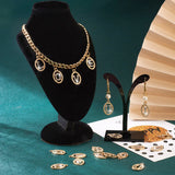 52pcs Rhinestone Alphabet A-Z Charms Golden Letter Alloy for DIY Jewelry Making