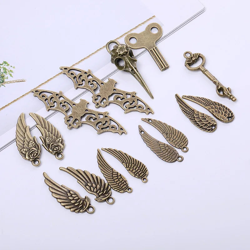 52pcs Vintage Metal Steampunk Charms Pendants DIY Accessories