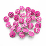 52pcs Enamel A-Z Alphabet Snap Buttons for 12mm Ginger Button Snap Bracelet