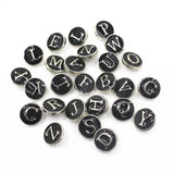 52pcs Enamel A-Z Alphabet Snap Buttons for 12mm Ginger Button Snap Bracelet