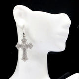 Gorgeous Aquamarine Rhodolite Garnet Silver Earrings