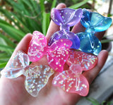 Mixed Resin Bow for DIY Brooch Accessory 53x40MM