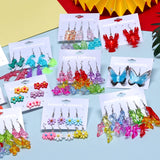 Fruit Cartoon Bear Animals Hanging Earrings for Girls Kids Funny Jewelry Gift