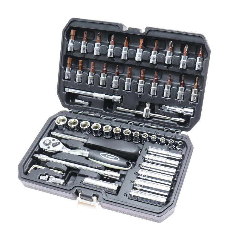 1/4 Inch Ratchet Wrench Socket Set for Repairing Bicycle Motorcycle Car
