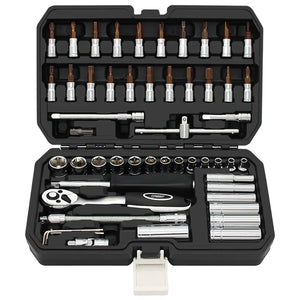 1/4 Inch Ratchet Wrench Socket Set for Repairing Bicycle Motorcycle Car