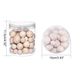 53pcs Unfinished Wooden Beads Mixed Sizes Round Spacer Bead Jewelry Making DIY