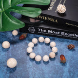 53pcs Unfinished Wooden Beads Mixed Sizes Round Spacer Bead Jewelry Making DIY
