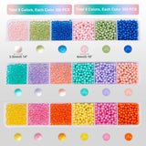 5400Pcs Candy No Hole Round Acrylic Beads for DIY Crafts