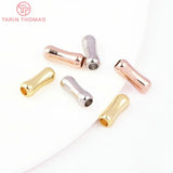 20PCS 3x9MM 24K Brass Bone Spacer Beads DIY Jewelry Accessories