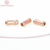 20PCS 3x9MM 24K Brass Bone Spacer Beads DIY Jewelry Accessories