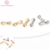 20PCS 3x9MM 24K Brass Bone Spacer Beads DIY Jewelry Accessories