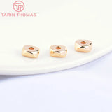 10PCS 6.5x3MM 24K Brass Triangle Spacer Beads High Jewelry Accessories