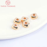 10PCS 6.5x3MM 24K Brass Triangle Spacer Beads High Jewelry Accessories