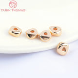 10PCS 6.5x3MM 24K Brass Triangle Spacer Beads High Jewelry Accessories