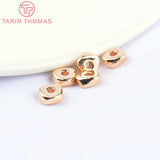 10PCS 6.5x3MM 24K Brass Triangle Spacer Beads High Jewelry Accessories