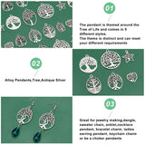54Pcs Tibetan Alloy Pendant Mixed Shape Charms for Jewelry Making
