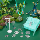 54Pcs Tibetan Alloy Pendant Mixed Shape Charms for Jewelry Making