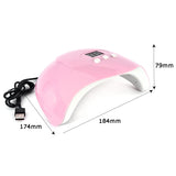 54W UV Resin Curing Machine DIY Jewelry Making Dryer Tool 18 LED Lights Nail Art
