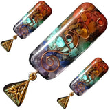 Retro Reiki Healing 7 Chakra Pendant Necklace Jewelry