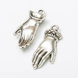 55 Vintage Hand Pendant Charms Antique Bronze DIY Jewelry Making