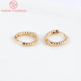 13MM Brass Hemp Rope Earrings 24k DIY Jewelry Findings