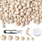550Pcs Wooden Beads Jewelry Making Kits DIY Crafts Garland