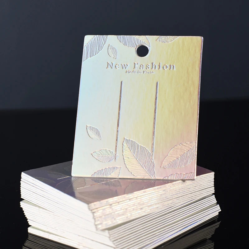 550gsm Thick Cardboard Hair Clip Holder Display Card Tag