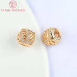 10x6.5MM 24K Brass Spacer Beads for Jewelry Making