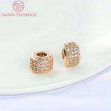 10x6.5MM 24K Brass Spacer Beads for Jewelry Making
