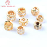 10x6.5MM 24K Brass Spacer Beads for Jewelry Making