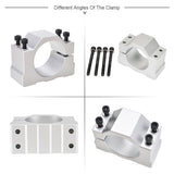 55MM Spindle Bracket Clamp Lathe Spindle Mount Holder Aluminum Fixture