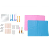 55PCS Epoxy Resin Tool Kit for Beginners, Silicone Measuring Cups & Mixing Spoon