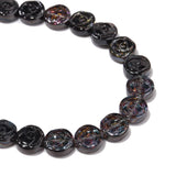 55pcs Multicolor Glass Circle Flower Beads for Jewelry Making DIY
