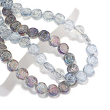 55pcs Multicolor Glass Circle Flower Beads for Jewelry Making DIY