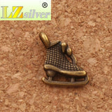 55pcs Ice Skating Grid Shoes Charm Beads Pendants DIY Jewelry L568