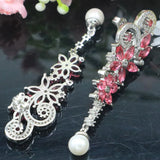 Pink Rhodolite Garnet Butterfly Earrings 925 Silver