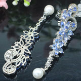 Pretty Butterfly Tanzanite Kunzite Pearl 925 Silver Earrings