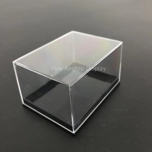 Small Plastic Display Box for Jewelry Rings with Base Dustproof Packaging