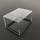 Small Plastic Display Box for Jewelry Rings with Base Dustproof Packaging
