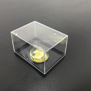 Small Plastic Display Box for Jewelry Rings with Base Dustproof Packaging
