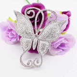 Women's High Butterfly CZ Pearl Bracelet Buckle