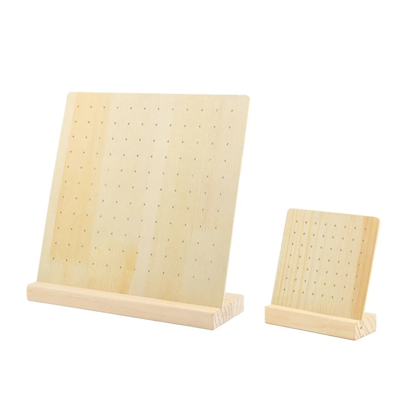 Wooden Earrings Holder Jewelry Display Stand Ear Stud Organizer