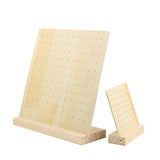 Wooden Earrings Holder Jewelry Display Stand Ear Stud Organizer