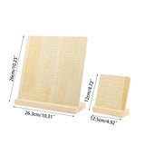 Wooden Earrings Holder Jewelry Display Stand 56 Holes Ear Stud Organizer