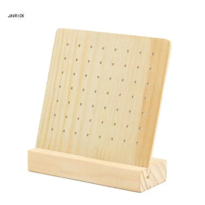 Wooden Earrings Holder Jewelry Display Stand Ear Stud Show Bracket