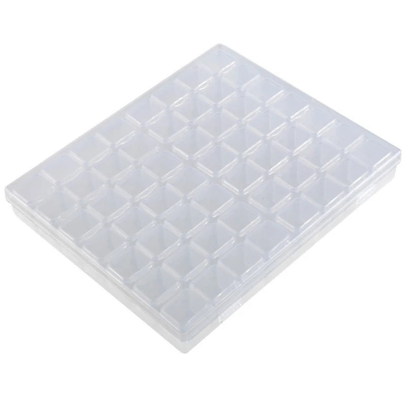 56 Grids Jewelry Box DIY Diamond Painting Drill Box Nail Art Organizer